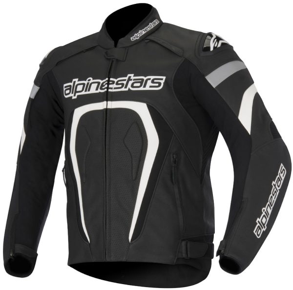 Blouson cuir Alpinestars Motegi de face