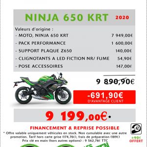 KAWASAKI NINJA 650 KRT 691.90 D'AVANTAGE CLIENT