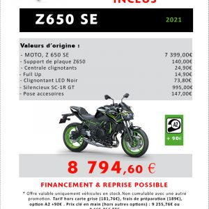 KAWASAKI Z 650 SE BLACK EXHAUST